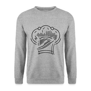 Chef's Hat Chef - Unisex Sweatshirt - salt & pepper - Front - Alina (178cm) & Michal (187cm)
