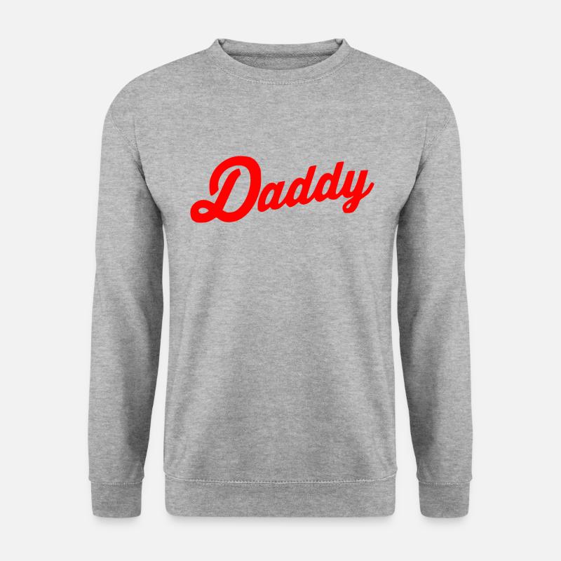 Daddy - Bluza unisex - biało-szary melanż