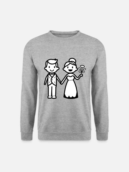 Wedding, Newlyweds, Couple - Unisex Sweatshirt - salt & pepper