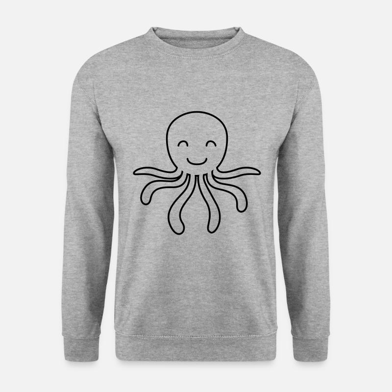 Octopus Comic Animal - Unisex Sweatshirt - salt & pepper