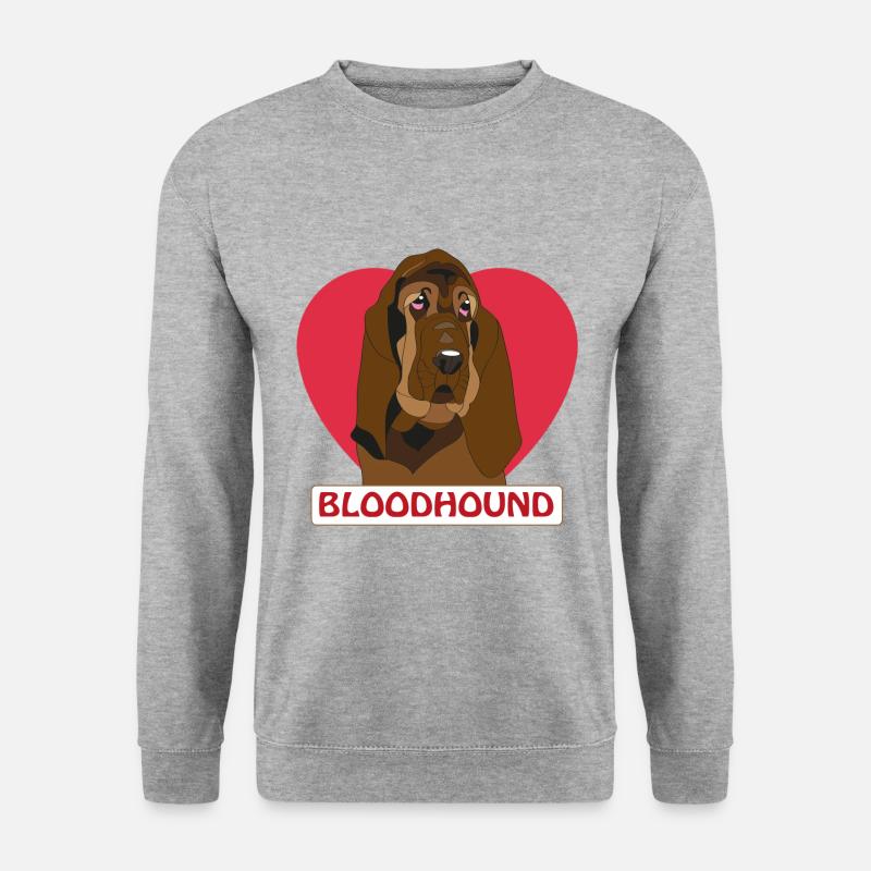 Bloodhound - Unisex Pullover - Weißgrau meliert