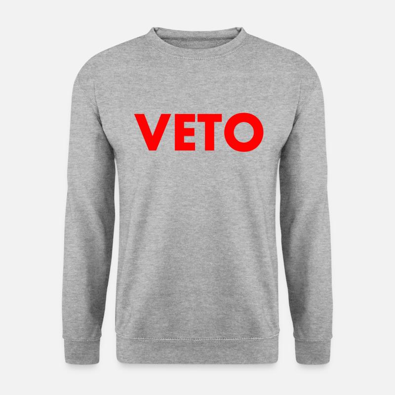 Veto - Unisex Pullover - Weißgrau meliert