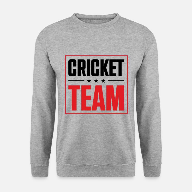Cricket Team - Unisex Pullover - Weißgrau meliert