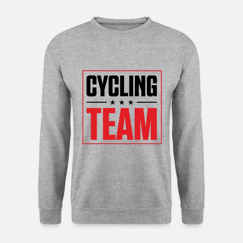 Cycling Team - Unisex Pullover - Weißgrau meliert