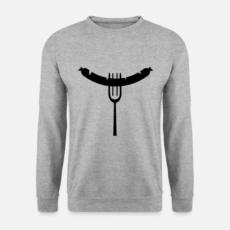 Sausage fork - Unisex Sweatshirt - salt & pepper
