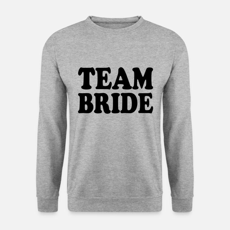 Team bride - Unisex Pullover - Weißgrau meliert