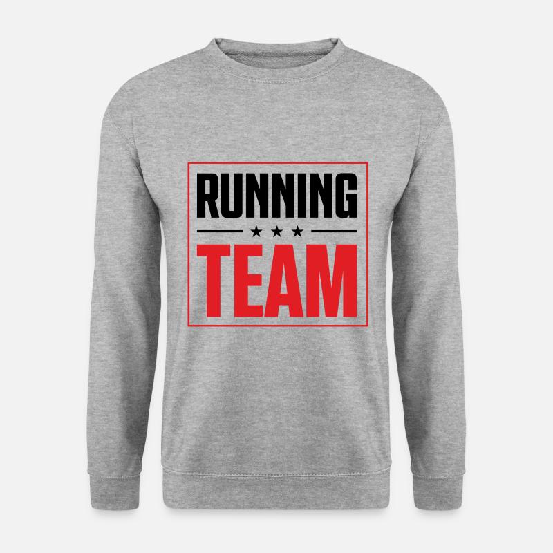 Running Team - Unisex Pullover - Weißgrau meliert
