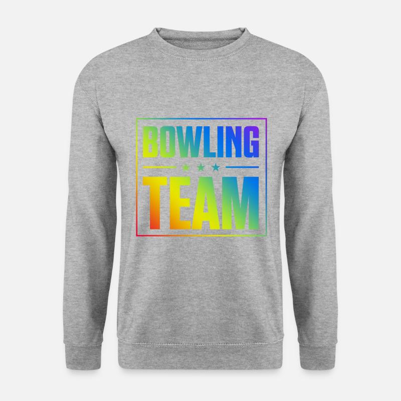 Bowling Team - Unisex Pullover - Weißgrau meliert