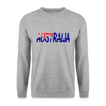 Australien Australia Sidney Cairns Darwin - Unisex Pullover - Weißgrau meliert - Vorne - Alina (178cm) & Michal (187cm)