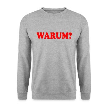 Why - Unisex Sweatshirt - salt & pepper - Front - Alina (178cm) & Michal (187cm)