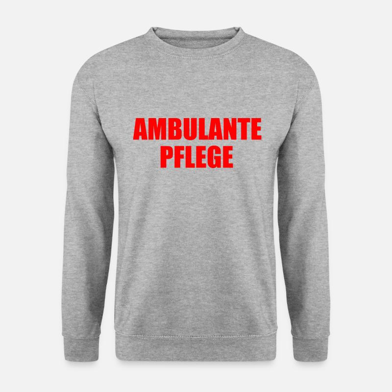 ambulante pflege - Unisex Pullover - Weißgrau meliert