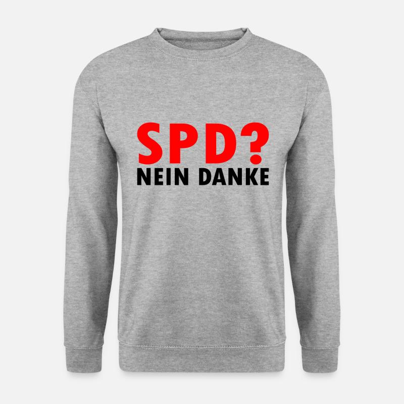 Spd - Unisex Pullover - Weißgrau meliert