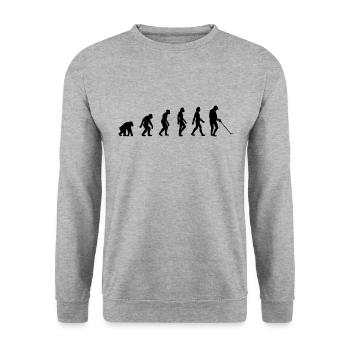 Sonde d’évolution, Chasseur de trésors, Détecteur de métaux - Sweat-shirt Unisexe - gris chiné - Devant - Alina (178cm) & Michal (187cm)
