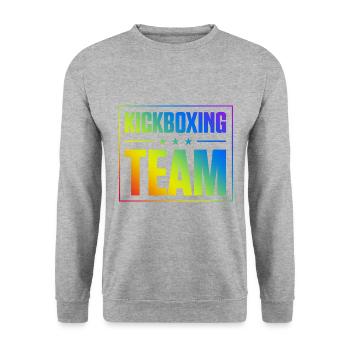 Kickboxing Team - Unisex Sweatshirt - salt & pepper - Front - Alina (178cm) & Michal (187cm)