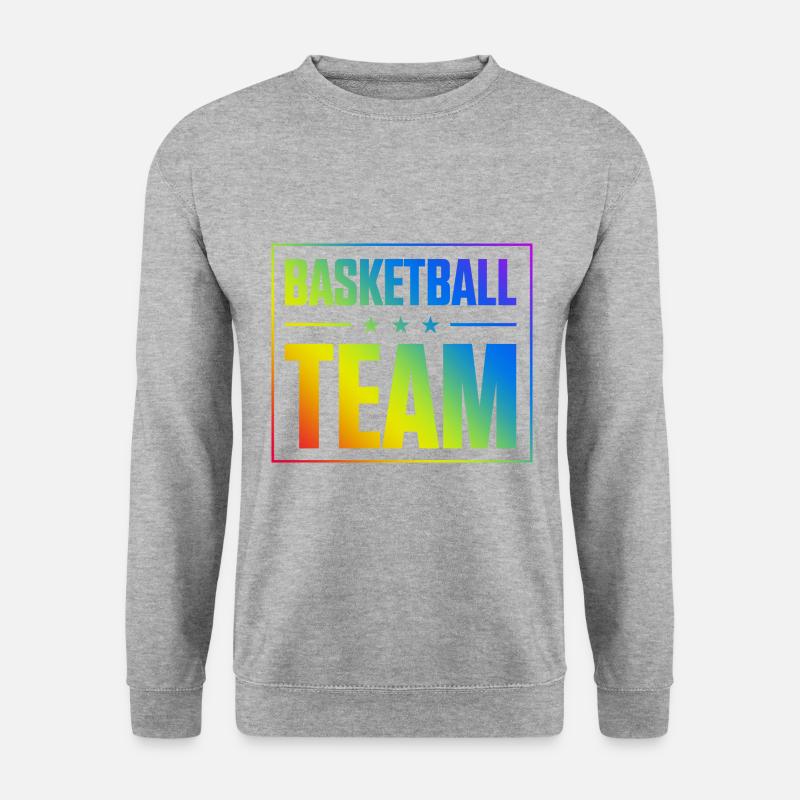 Basketball Team - Unisex Pullover - Weißgrau meliert