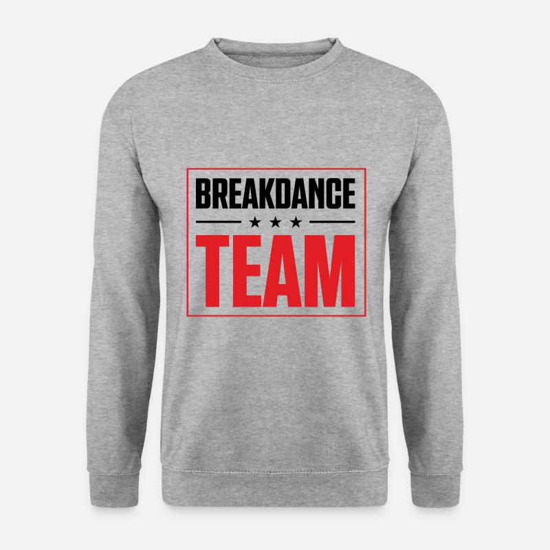 Breakdance Team - Unisex Pullover - Weißgrau meliert
