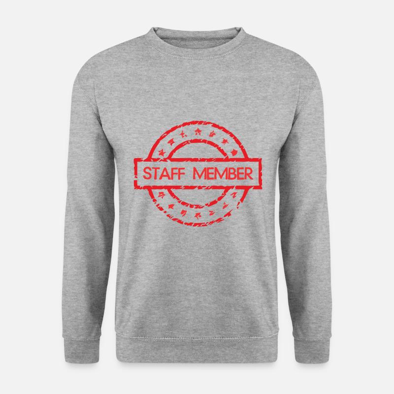 Staff Mitglied - Unisex Pullover - Weißgrau meliert