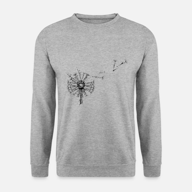 Pusteblume - Unisex Pullover - Weißgrau meliert