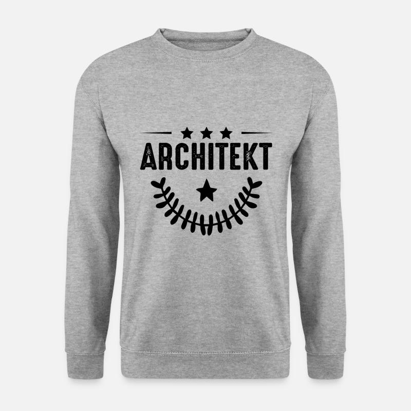 Architekt Beruf - Unisex Pullover - Weißgrau meliert