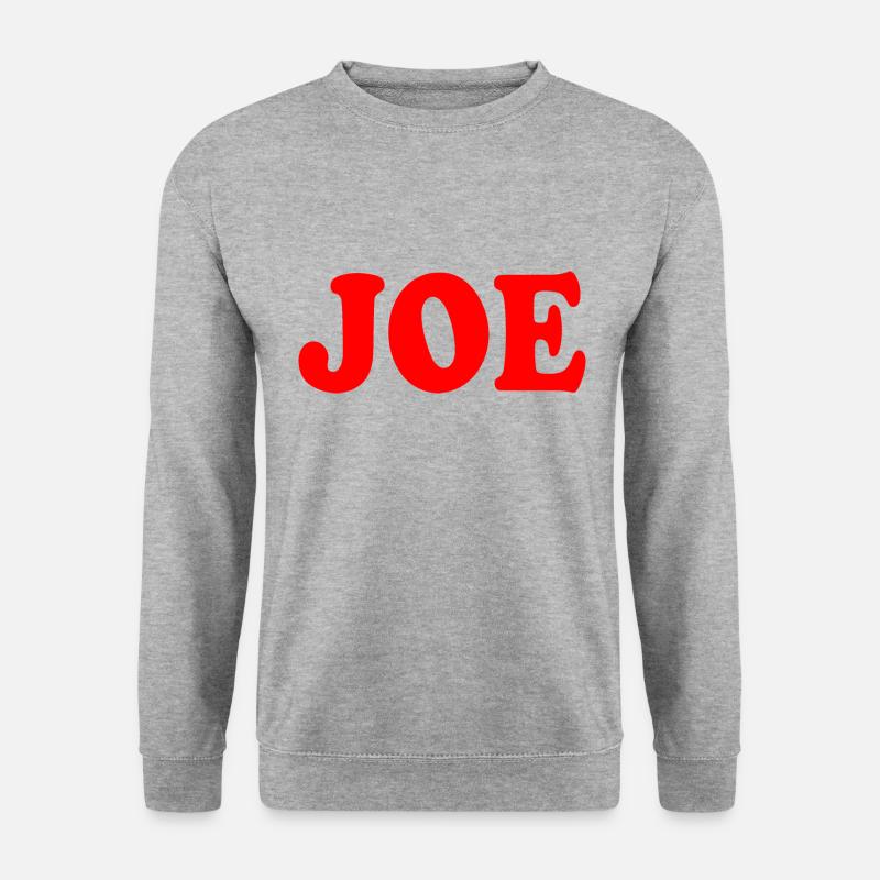Joe - Unisex Pullover - Weißgrau meliert