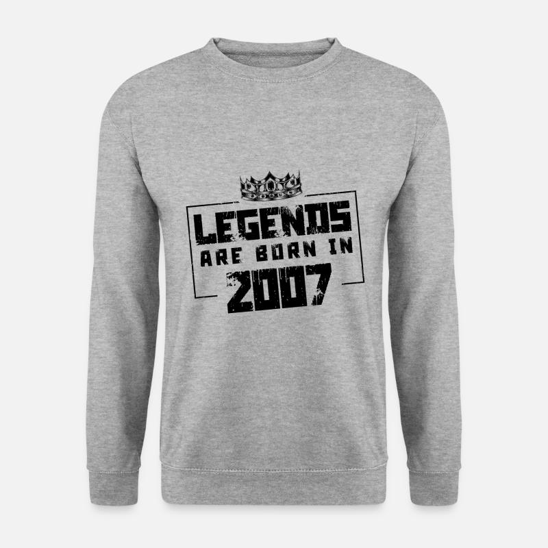 2007 Legends Born in - Unisex Sweatshirt - salt & pepper