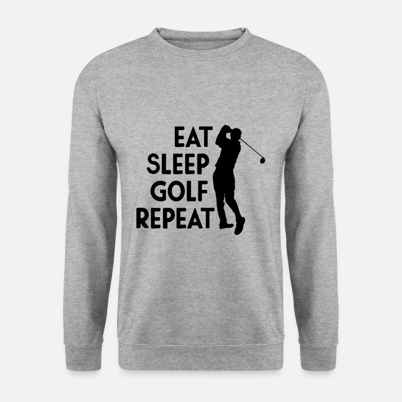Eat Sleep Golf Repeat - Unisex Sweatshirt - salt & pepper
