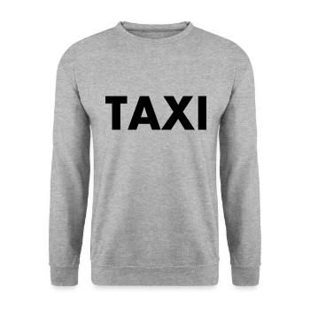 Taxi - Unisex Pullover - Weißgrau meliert - Vorne - Alina (178cm) & Michal (187cm)