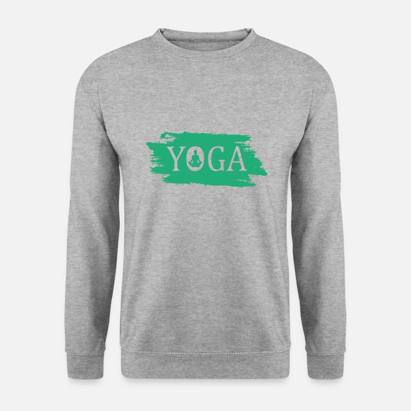 Yoga - Unisex Pullover - Weißgrau meliert