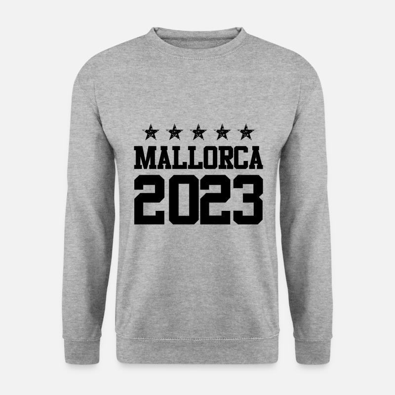 Mallorca 2023 - Unisex Pullover - Weißgrau meliert
