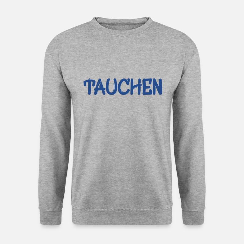 Tauchen - Unisex Pullover - Weißgrau meliert