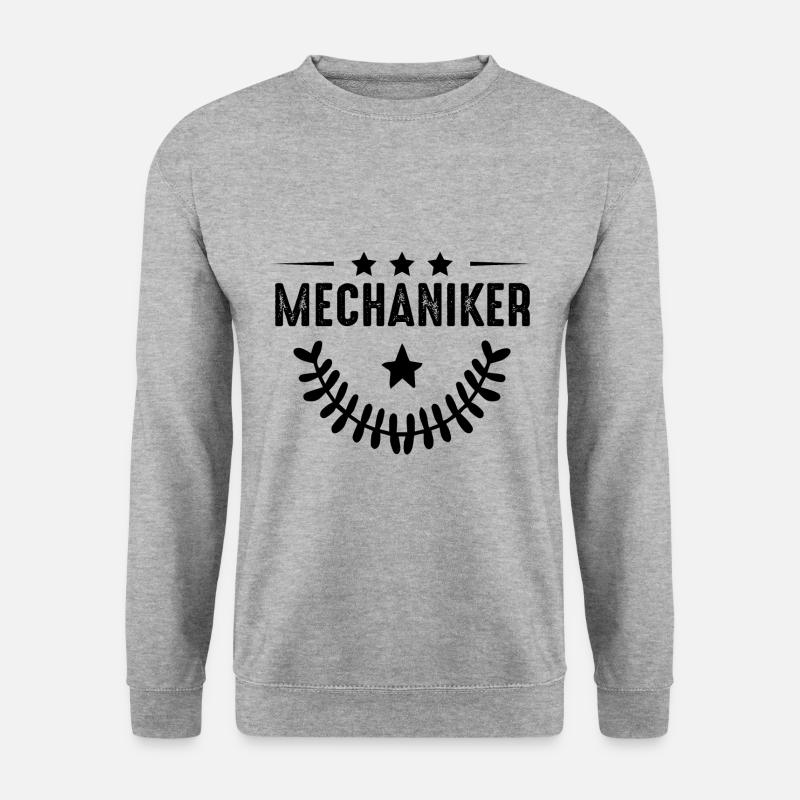 Mechaniker Beruf - Unisex Pullover - Weißgrau meliert