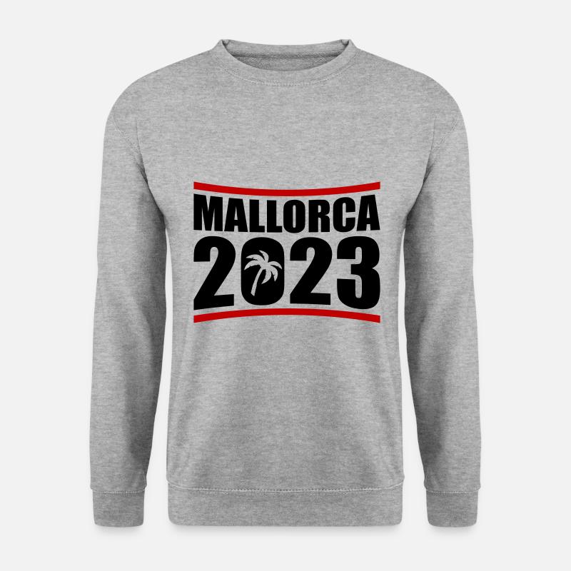 Mallorca 2023 - Unisex Pullover - Weißgrau meliert