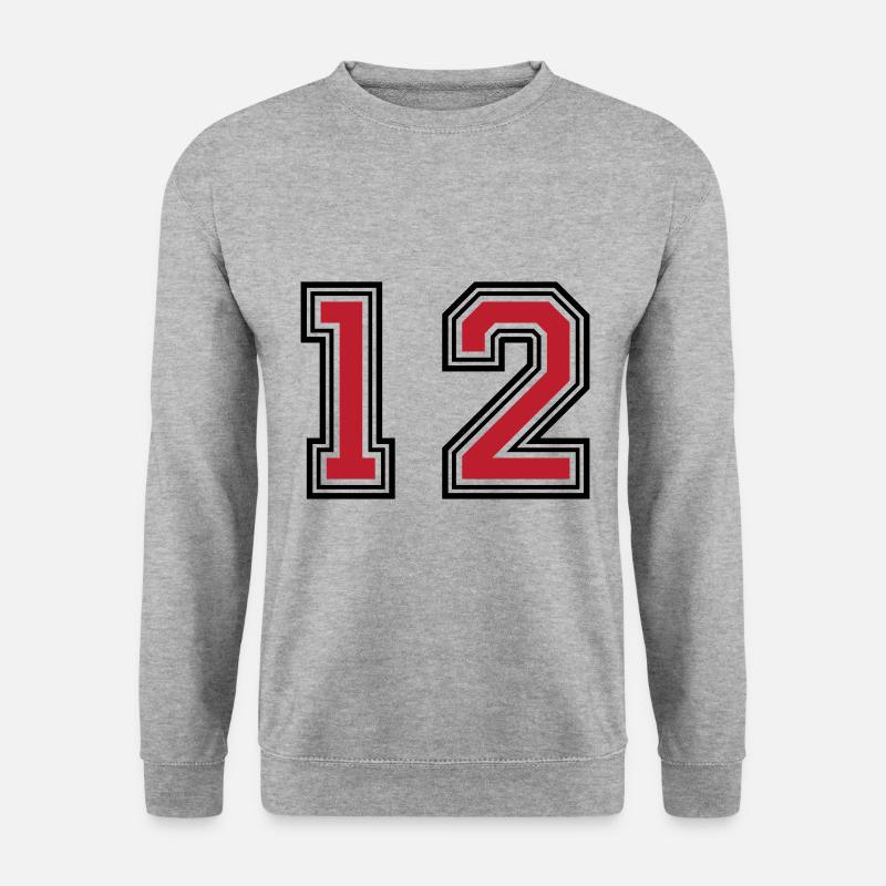 12 number symbol - Unisex Sweatshirt - salt & pepper