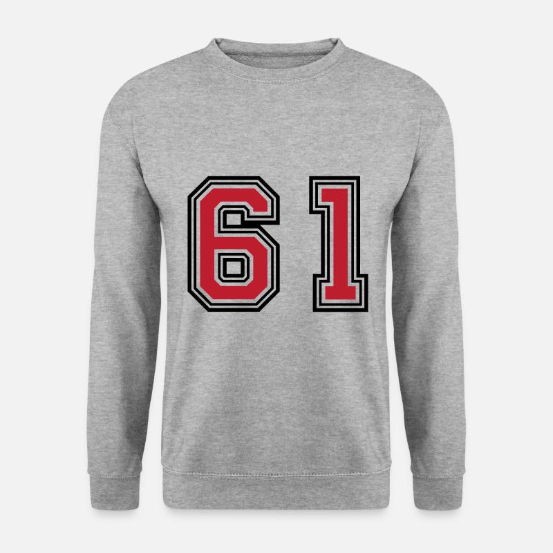 61 Number Symbol - Unisex Sweatshirt - salt & pepper