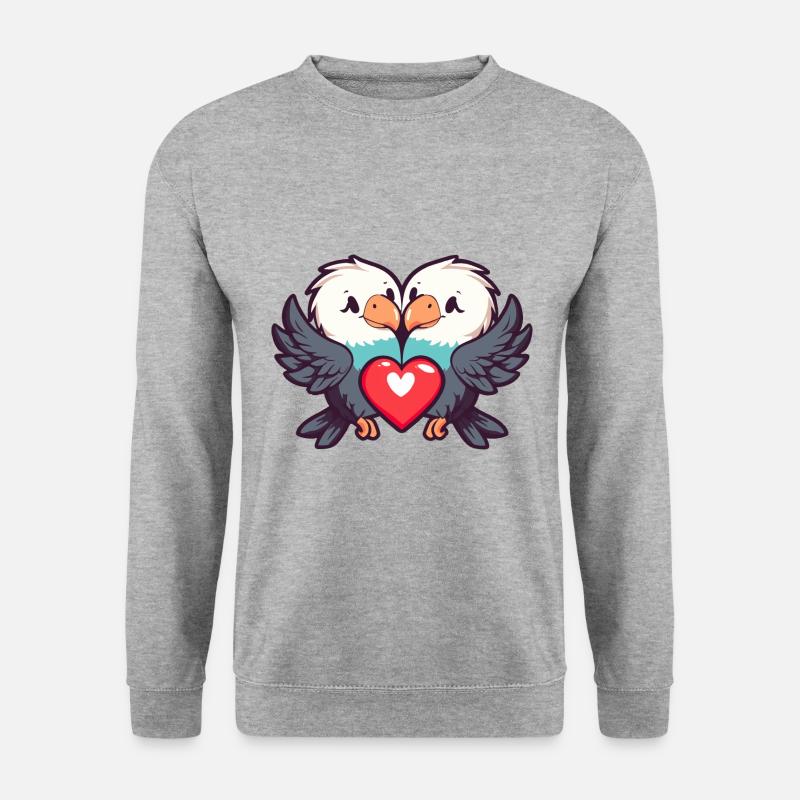 Eagle Comic Couple Love - Unisex Sweatshirt - salt & pepper