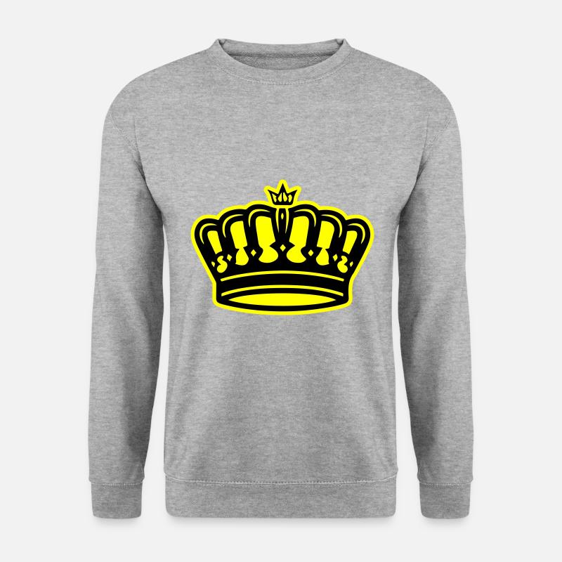 Crown Symbol King - Unisex Sweatshirt - salt & pepper