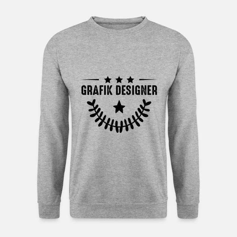 Grafik Designer Beruf - Unisex Pullover - Weißgrau meliert