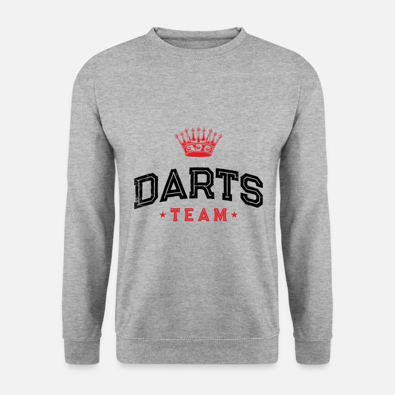 Darts Team - Unisex Pullover - Weißgrau meliert