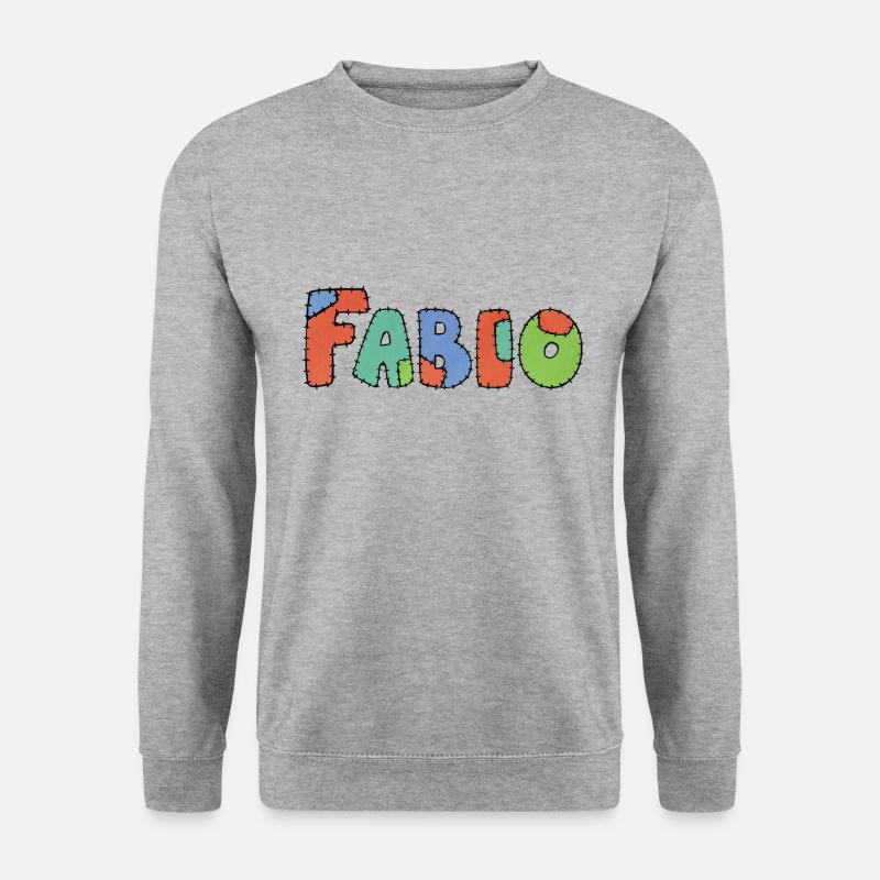 Fabio Name Gift Idea - Unisex Sweatshirt - salt & pepper