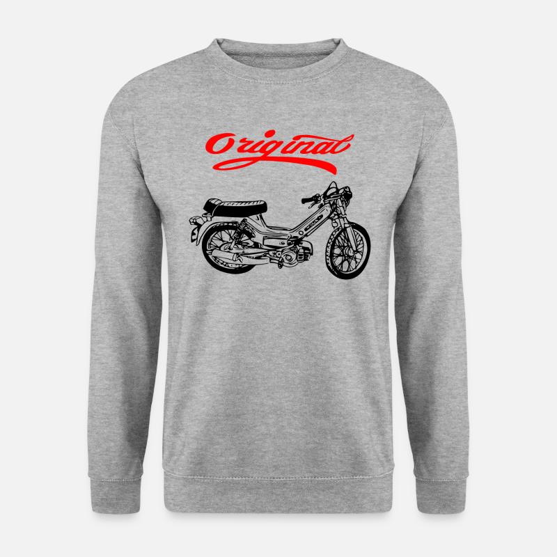 Moped Mofa Kult Puch Maxi - Unisex Pullover - Weißgrau meliert