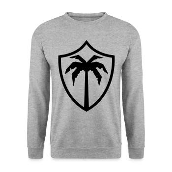 Armoiries du symbole de Palm Island - Sweat-shirt Unisexe - gris chiné - Devant - Alina (178cm) & Michal (187cm)