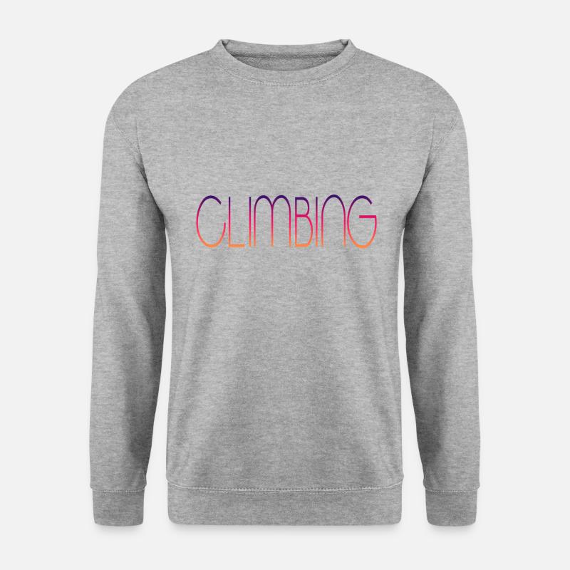Climbing - Unisex Pullover - Weißgrau meliert