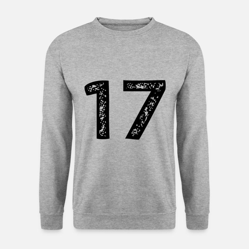 17 number jersey - Unisex Sweatshirt - salt & pepper