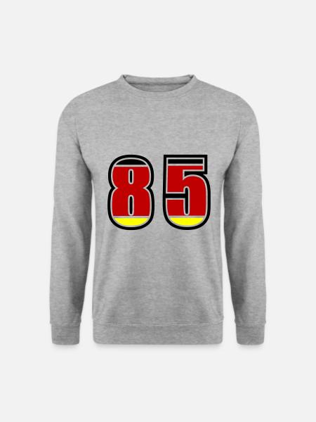 85 Number Germany Jersey - Unisex Sweatshirt - salt & pepper