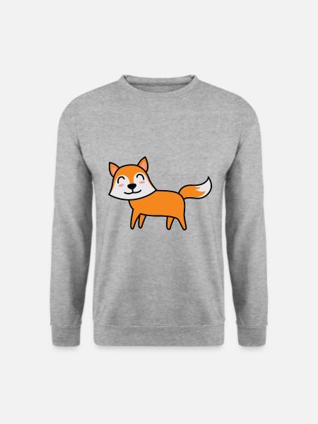 Fox Comic Animal - Unisex Sweatshirt - salt & pepper