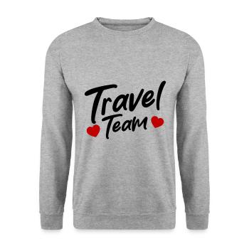 Équipe de voyage - Sweat-shirt Unisexe - gris chiné - Devant - Alina (178cm) & Michal (187cm)