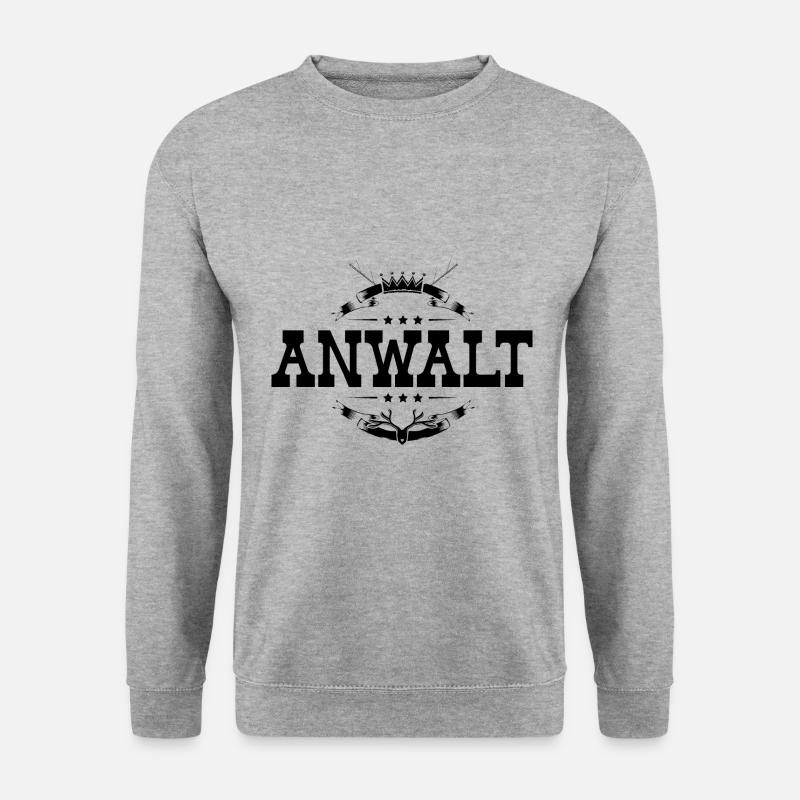 Anwalt Beruf - Unisex Pullover - Weißgrau meliert