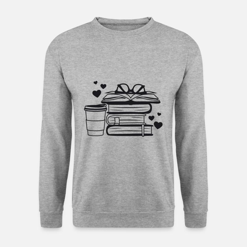 Literature Bookworm Book Nerd Intelligence - Unisex Sweatshirt - salt & pepper