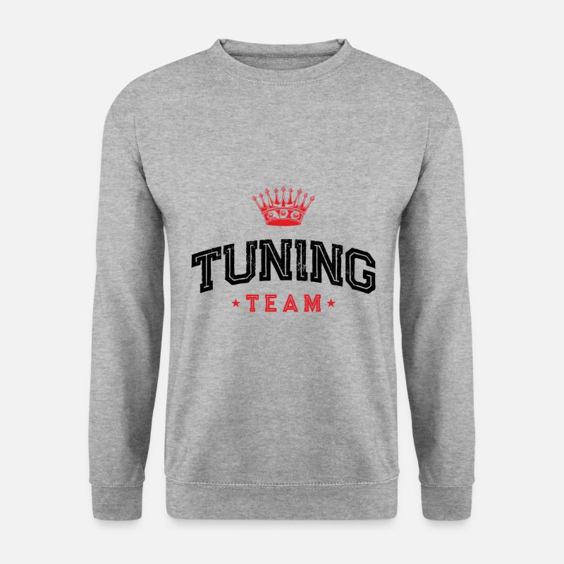 Tuning Team - Unisex Pullover - Weißgrau meliert