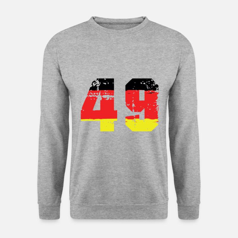 49 Number Germany Jersey - Unisex Sweatshirt - salt & pepper